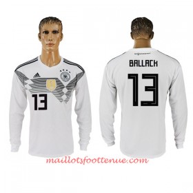 Maillot/Tenue Allemagne Ballack 13 Domicile Coupe du monde 2018 Manche Longue